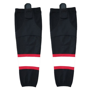 OEM/ODM Custom Team Logo Printed Plus Size Sublimated Elastic Cuff Ice Hockey <b>Socks</b> Breathable Stretch Polyester Sports Wear - Product Image 1