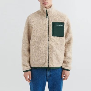 Chaqueta de Invierno Ligera para Hombre, de Lona y Forro Polar Sherpa, Cortavientos, Transpirable, con Cuello Alto, Informal, para Exteriores - Product Image 5