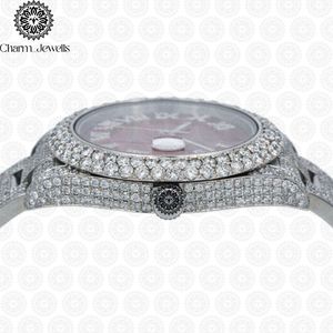 Charm Jewels Luxury Stainless Steel <b>Watch</b> 38mm Round Dial Sapphire Crystal Quartz Movement Women Fashion Design - Product Image 4