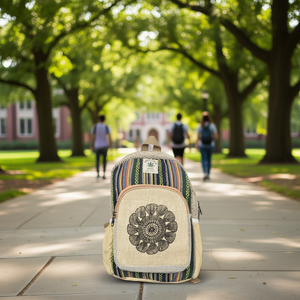 Hemp Cotton Student <b>Backpack</b> - Product Image 3