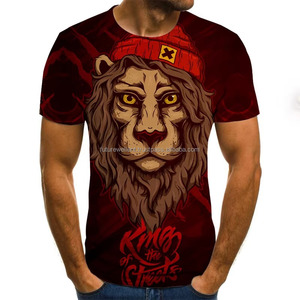 Dernière conception impression par sublimation personnalisée col rond hommes t-shirts 100% coton Oem Logo personnalisé imprimé Design à manches courtes - Product Image 6
