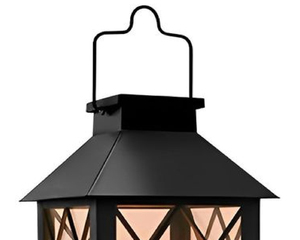 Lanterne décorative unique en métal et verre, support de bougie noir mat avec revêtement en poudre, lanterne faite à la main, personnalisable en gros - Product Image 2