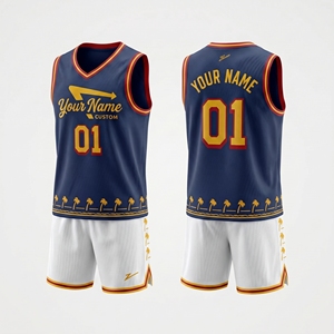 Ensemble d'uniformes de basket-ball réversibles personnalisés par sublimation pour hommes |   Ensemble d'entraînement avec maillot et short imprimés numériquement avec le nom, le numéro et le logo OEM - Product Image 5