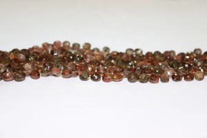 AAA + 8 pulgadas facetadas en forma de corazón cuentas andalucita Briolette 6mm corte lateral Material de piedra Natural - Product Image 3