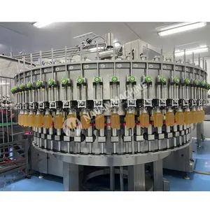 PET şişe bira dolum makinesi otomatik monoblok bira şişesi durulama CO2 hava sistemi dolum kapaklama 4 in 1 makinesi değiştirin