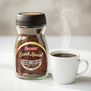 Café instantané lyophilisé de qualité supérieure OEM/ODM Abrabica/Robusta 1 en 1, sans sucre, première qualité - Product Image 1