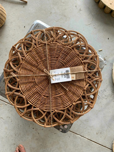 Natural Woven Eco Placemat | Rattan Handmade Mat | Great <b>for</b> Alfresco Meals, <b>BBQ</b> & Picnic - Product Image 3