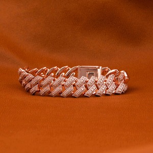 Hot Sale Moissanite Hiphop Bracelet Iced Out Jewelry for <b>Men</b> and Women Premium Fashion Accessory Available At Export Price - Product Image 3