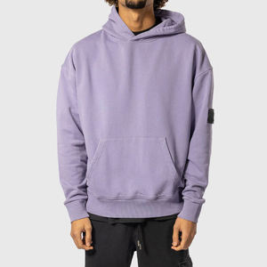 Sweat à capuche personnalisé pour homme avec logo en relief, en molleton de coton épais, pour les marques de streetwear américaines - Product Image 1