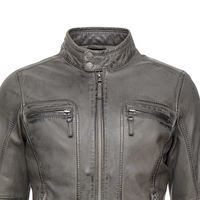 Vestes en cuir véritable de haute qualité pour hommes, vêtements décontractés d'hiver, prix de gros, veste en cuir à fermeture éclair pour hommes, nouvelle arrivée