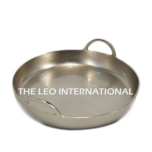 Plateaux de service alimentaire sur mesure, plateaux de service pour événements, plateaux créatifs, design doré brillant en forme de feuille, avec poignée - Product Image 3