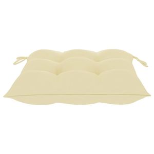 Set di 4 sedie da giardino bianco crema con comodi cuscini - Product Image 6