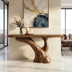 Wooden Eco-Friendly Apartment Decor Natural Solid Wooden <b>Console</b> <b>Tables</b> With Unique Design wooden furniture Hotel Furniture - Product Image 3