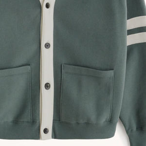 Primary School <b>Cardigan</b> V-neck 100%acrylic <b>Long</b> Sleeve Classical <b>Cardigan</b> School Uniform Design Knitting School <b>Cardigan</b> - Product Image 2