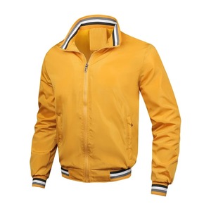 OEM Custom Design Canvas Windbreaker <b>Jacket</b> Winter Zip-up <b>Mandarin</b> <b>Collar</b> Baseball Side Seam Pocket Casual <b>Jacket</b> with Hooded - Product Image 3