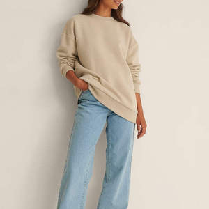 Women's Custom Made Sweatshirt Heavyweight Cotton Fleece Loose Fit Crew Neck <b>Pullover</b> Soft Warm Winter <b>Jumper</b> Wholesale Supplier - Product Image 1