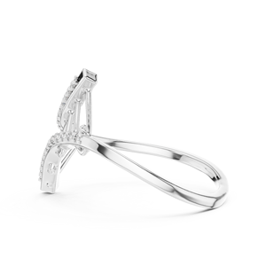 Anillo de Diamante Cultivado en Laboratorio, Corte Brillante, Chapado en Rodio, Oro Blanco de 18 Quilates, para Compromiso, Boda, Fiesta, Regalo, Uso Diario, Glamuroso - Product Image 3