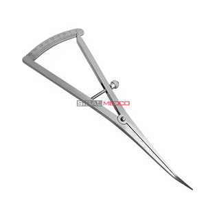 Calibre angulaire de 7 pouces pour la mesure et la cartographie osseuse, échelle de précision 0-40 mm, instrument chirurgical dentaire de qualité allemande - Product Image 4