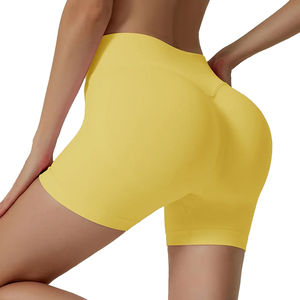 Shorts de Yoga Transpirables con Logotipo Personalizado, 100% Algodón, Shorts Deportivos para Correr, Leggings de Cintura Media para Gimnasio y Fitness para Mujer - Product Image 5