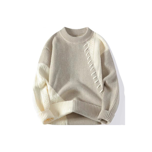 Pull-over pour homme, tricot doux et confortable, style avant-gardiste, pour le quotidien. Fournisseur de vêtements en conteneurs. - Product Image 1