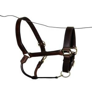 Venta al por mayor: Cabestro de cuero con cuerda de diseño personalizado ERHNH-0089 para deportes ecuestres, con acolchado suave, herrajes de aleación, duradero y cómodo para caballos. - Product Image 6