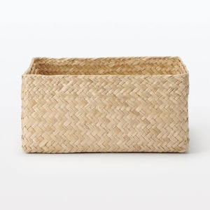 Seagrass Organizer Herringbone <b>Square</b> <b>Basket</b> Handmade Storage <b>Basket</b> Wholesale eco-friendly Made in Viet Nam - Product Image 3