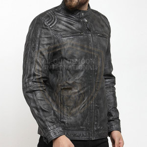 Latest Design Cheap Price <b>Men</b> <b>Leather</b> <b>Jacket</b> Factory Made Custom Design <b>Men</b> <b>Leather</b> Winter <b>Jacket</b> - Product Image 3