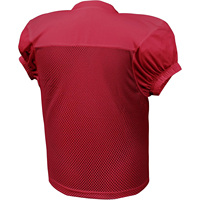 Jersey Sepak Bola Amerika Putih V-Neck Lengan Pendek Bahan Mesh Bernapas Pakaian Olahraga Pria Dewasa Regular Fit 100% Poliester