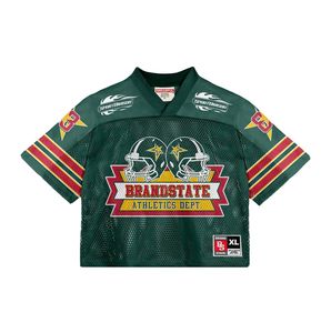 เสื้อผ้าสตรีทแวร์แบบสั่งทำพิเศษสำหรับผู้ชาย เสื้อเจอร์ซีย์ฟุตบอล บาสเก็ตบอล ซอคเกอร์ ต้านเชื้อแบคทีเรีย แห้งเร็ว พิมพ์ลาย ทรงบ็อกซี่ โอเวอร์ไซส์ - Product Image 1