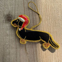Ornement de palmier tropical fait à la main décor perlé étincelant pour les arbres de Noël sur le thème de la plage ornement suspendu de Noël