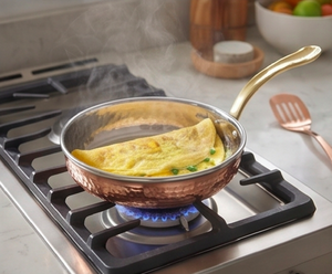 Handmade Copper Sauce <b>Pan</b> With Stainless Steel Lining <b>And</b> Zinc Alloy Handle Classic Design For Gas <b>And</b> Induction Cooker - Product Image 4