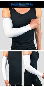 ปลอกแขนเทนนิสแบบเดี่ยว ระบายอากาศได้ดี อุปกรณ์ออกกำลังกายสำหรับกีฬากลางแจ้ง ปลอกแขนยาวป้องกันเหงื่อและข้อศอก - Product Image 5