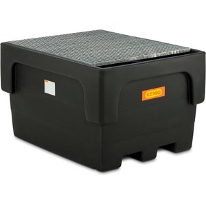 Bacino di contenimento IBC PE 1100/1 con croce di supporto e griglia zincata - Product Image 2