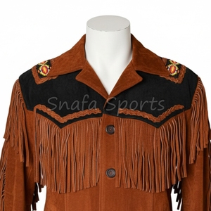 แจ็กเก็ตหนังวัวสไตล์วินเทจสำหรับผู้หญิงแจ็กเก็ตหนังวัวแท้ทันสมัย - Product Image 3