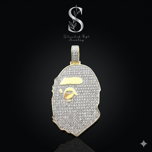 Joyería Hiphop de Alta Calidad, Personalizada, en Plata de Ley 925, con Micro Pavé de Circonia VVS y Moissanita, Colgante 3D - Product Image 1