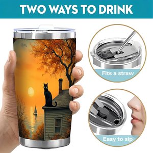 20oz Stainless Steel Tumbler Double Wall <b>Insulated</b> Custom Print Sublimation Blank Craft <b>Cup</b> For Personalized Design - Product Image 5