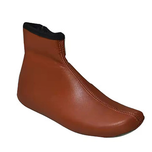 Real Leather Khuff Slipper <b>Socks</b> Plus Size Winter <b>Warm</b> Men <b>Women</b> Handmade Foot Covers High Quality Custom Color - Product Image 1