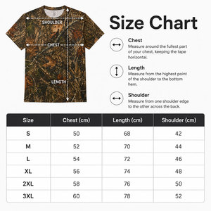 T-shirt à manches courtes pour homme, camouflage, col rond, coupe classique, respirant, en polyester tricoté, imprimé numérique, séchage rapide, pour perfectionnistes - Product Image 6