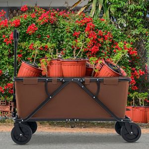 Carrello Pieghevole con Manubrio Regolabile per Campeggio - Product Image 3