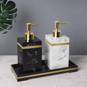 Dispensador de Jabón de Manos de Lujo, Ecológico y Duradero, con Incrustaciones de Mármol Blanco, Bomba de Acero Inoxidable, Uso Comercial - Product Image 2