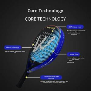 Raqueta de Pádel Profesional Dumo Modelo 4015 - 46.5 cm de Longitud, 365 g de Peso Ligero, con Núcleo de Espuma EVA, Punto de Equilibrio de 27 cm, Absorción de Impactos - Product Image 3