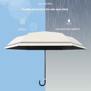 Sombrilla Japonesa Ultraligera y Portátil con Protección UV, Mango Curvo, Plegable, con Diseño Estampado de Sol, Nuevo Diseño - Product Image 2