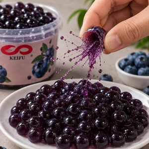 KEIFU Private Label Yogurt Popping <b>Boba</b> 100g Juicy Balls in Bottle for <b>Bubble</b> Tea Ready to Eat - Product Image 4
