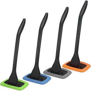 Strumento per la Pulizia del Parabrezza Auto con Manico Estensibile e 4 Panni in Microfibra Lavabili e Riutilizzabili, Kit per la Pulizia del Parabrezza in Microfibra - Product Image 2
