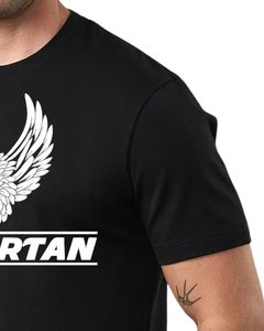 Mens Black Graphic Print T Shirt Casual Short Sleeve Cotton Tee Crew Neck Summer Streetwear Fashion Comfortable Daily Wear - Product Image 6
