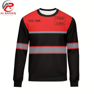 Sweat-shirt à col rond réfléchissant haute visibilité pour hommes et femmes, en polaire, prix abordable, vente en gros, hiver 2026 - Product Image 4