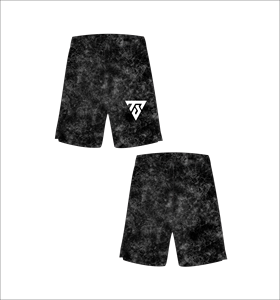 <b>Men's</b> <b>Black</b> <b>Tie</b>-Dye Board Shorts Sublimation Print Elastic Waist Quick Dry Casual Short Length Knitted Polyester - Product Image 1