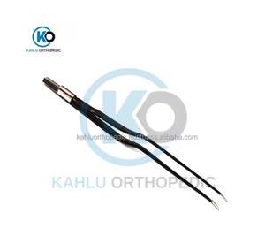 Pince bipolaire courbée non adhésive de type baïonnette pour neurochirurgie, 22 cm avec butée, pince isolée angulaire par KAHLU ORTHOPEDIC - Product Image 3