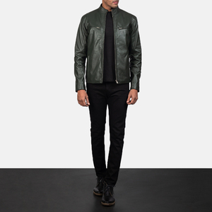 High Quality <b>Men</b> Custom Logo <b>Leather</b> <b>Jacket</b> Solid Colors Zipper Stylish Pu <b>Leather</b> Casual Out wear <b>Men's</b> <b>Jacket</b> - Product Image 1