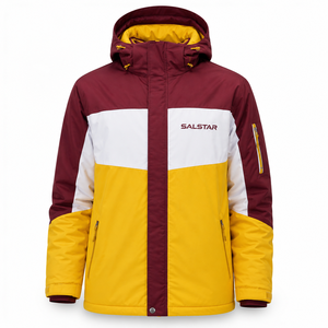 Veste de ski d'hiver personnalisée, imperméable, coupe-vent, à capuche, veste de snowboard, veste matelassée pour sports de plein air, fabricant - Product Image 1